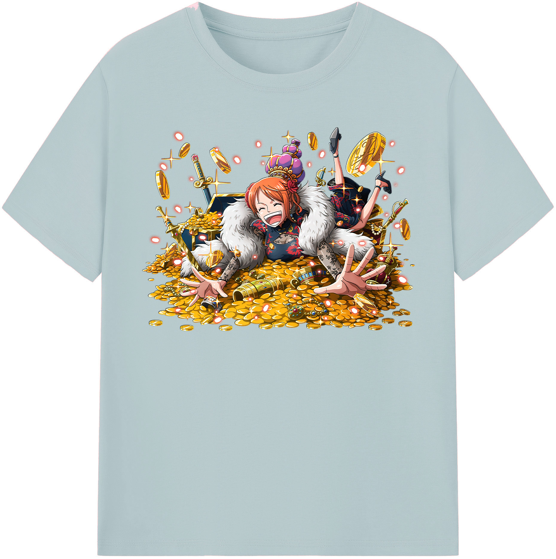 ワンピース ナミ ONE PIECE Nami 綿100％半袖Tシャツ（フロントプリント）